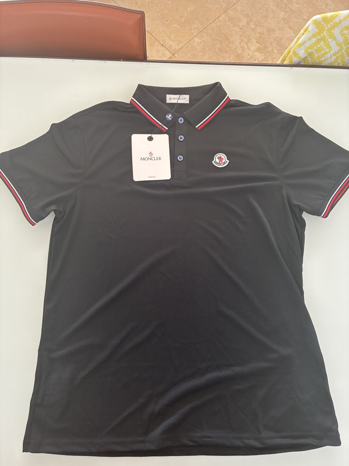 Moncler Polo Black Size X-Large
