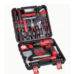 NEW 132 PIECES 8V CORDLESS DRILL SET