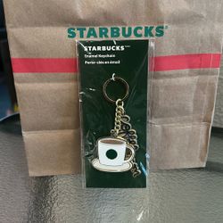 2025 Starbucks Keychain Holiday Enamel Coffee mug Coffee Person