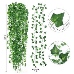 Fake Ivy Leaves Artificial Garland Greenery Hanging Plant Vine