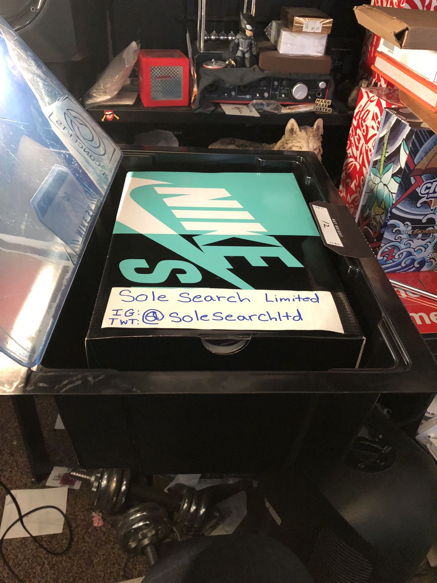 Nike x concepts green lobster dunks size Special box