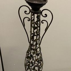 Metal Pillar Candle Holder