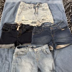 Denim Shorts Set Of 4 Size 10