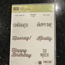 STAMPIN’ UP! Cling Stamp Set: Sale-A-Bration Perfect Pairings