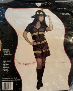 Fireman Firewoman Costume Adult Women’s Costume XL