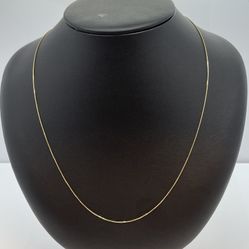 14K Gold Box Chain. New 
