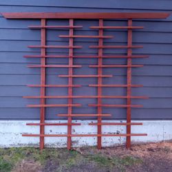 Beautiful trellis/privacy screen hand crafted out of 100% Honduran mahogany.