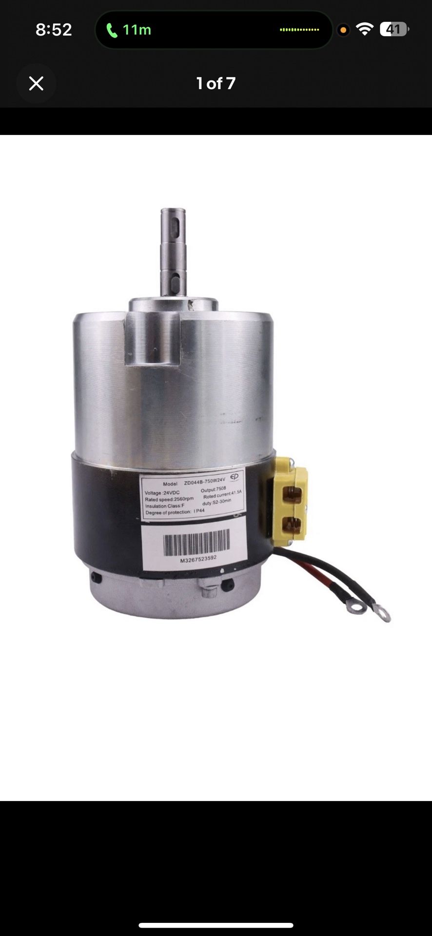 24V Drive Motor 1115-250000-00 For Big Joe Forklift EPT20-13/15ET2