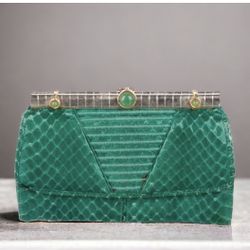 JUDITH LEIBER VINTAGE PYTHON ANIMAL PRINT WALLET