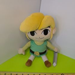 The Legend Of Zelda Link Plush 8" World Of Nintendo 2014 EUC