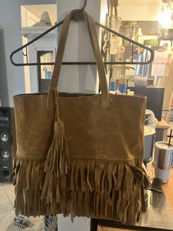 Madewell Tote Satchel Purse Suede 