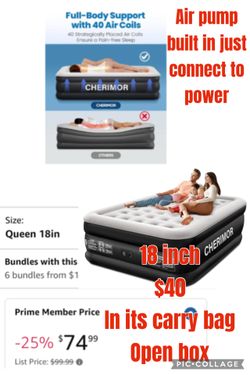 18 Inch Queen Air Mattress 