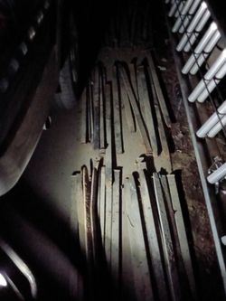 Concrete stakes and trowels with extending measuring stick