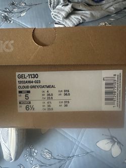 ASICS GEL-1130 Cloud Grey/Oatmeal Men's US 5