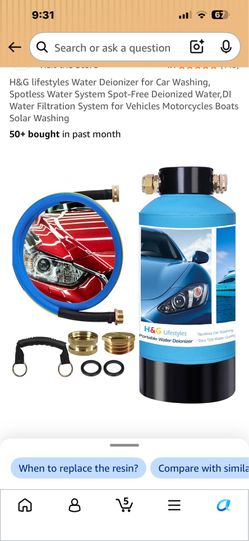 Portable water softener