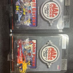 Mac tools, collectors cup, Jeff, Gordon, and John force Superman limited edition cars