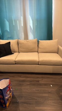Tan sofa