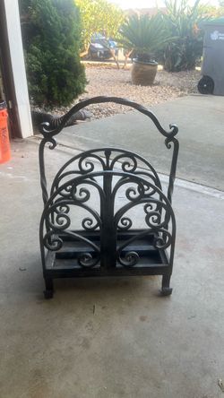 Wrought Iron Firewood Log Holder