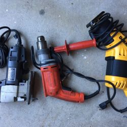 Milwaukee Magnum, Black & Decker USA and Dewalt Reciprocating Saw