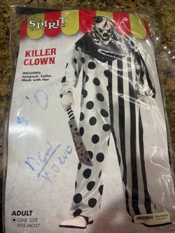 Spirit Halloween Killer Clown Adult Costume