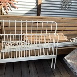 Twin Metal Bed Ikea  With Slats
