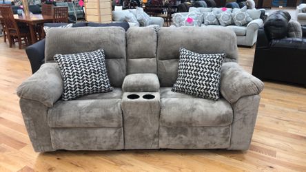 GREY RECLINER SOFA