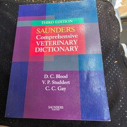 Saunders Comprehensive Veterinary Dictionary, Third Edition, authored by D.C. -soft cover