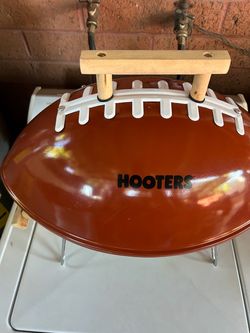 Hooters Football-Shaped Portable Charcoal Grill brand New perfect for X-Más gift