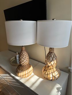 Set of 2 Anthropologie lamps