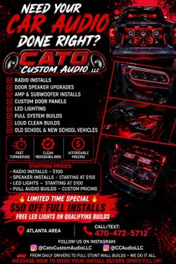 Car audio installation