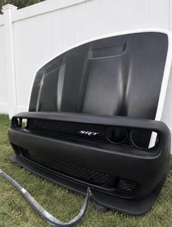 Dodge Challenger SRT Front Bumper and Hood 2015-2023