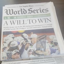 LOS ANGELES DODGERS 2025NWORLD SERIES CHAMPS . 11/03/25 . NEW ,, COMPLETE