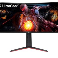 LG UltraGear QHD 34-Inch Curved Gaming Monitor 34GP63A-B, VA with HDR 10 Compatibility and AMD FreeSync Premium, 160Hz, Black