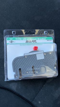 TYPE UBI Z Circuit Breaker 20 / 20 AMP Twin Pole 120 VAC