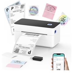 Bluetooth Thermal Label Printer – Wireless – No Ink