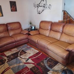 Leather Recliner Sofas