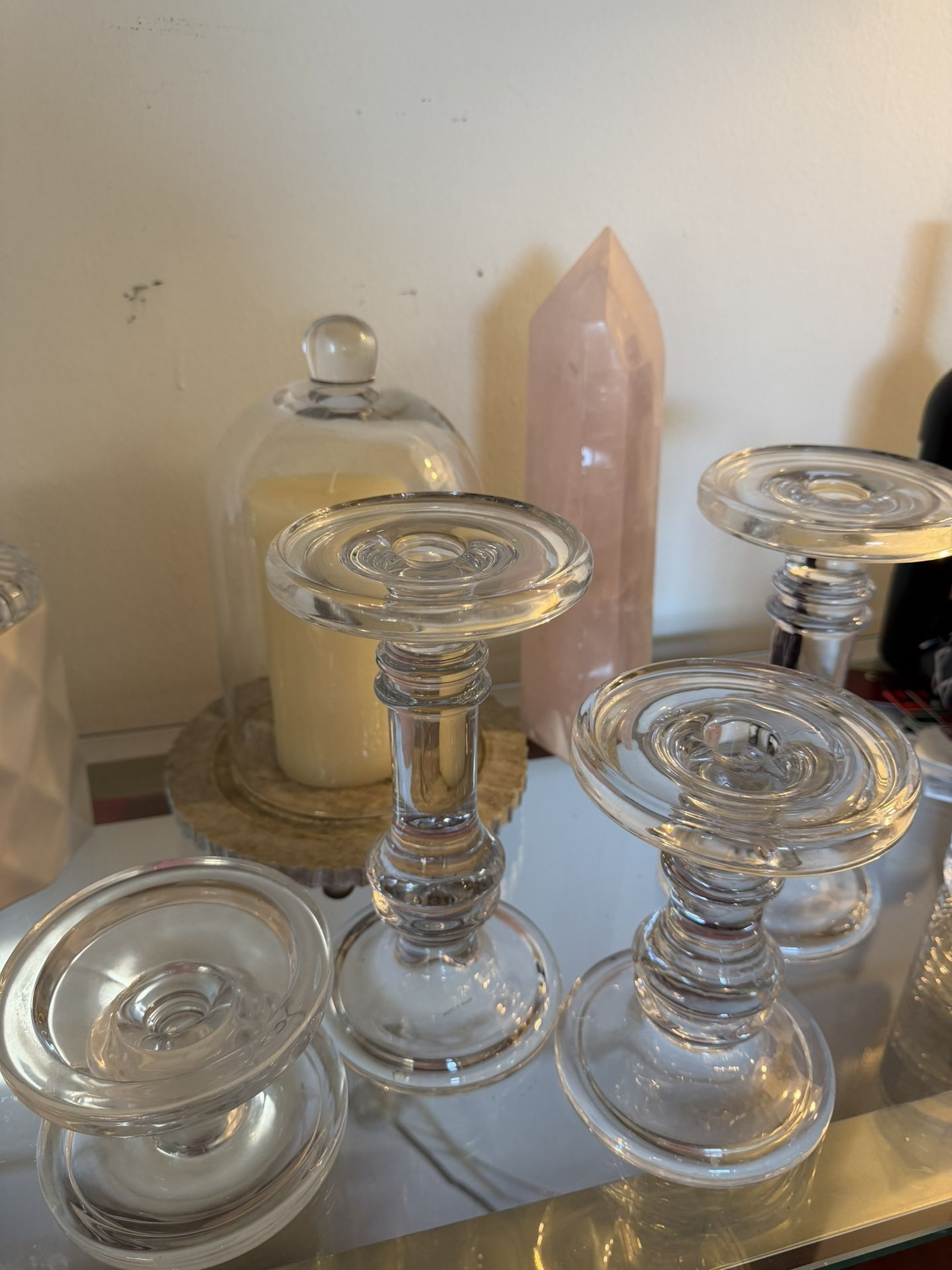 Modern Clear Candlesticks