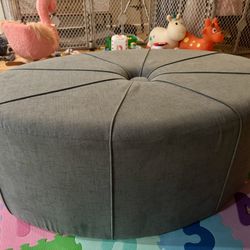 Blue Ottoman/Table