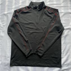 Nike Golf Zerto 1/4 Zip Dri-Fit Pullover Shirt Long Sleeve Black Men’s Size XL