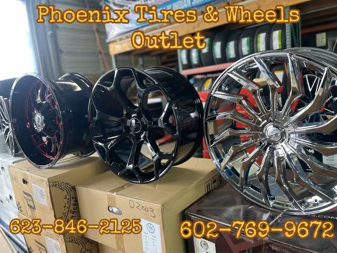 🚗 Phoenix Tires & Wheels – Ofertas de Verano 🔥  ✅ Gran selección de rines y llantas – todas las marcas y stamaños ✅ Precios incluyen impuestos, inst