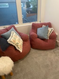2 pink chairs $50 each reduced