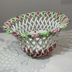 Antique Ceramic Piece From Spain Stamped On The Bottom 