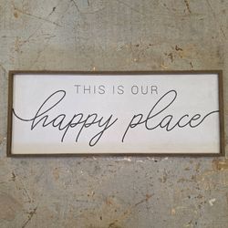 This Is Our Happy Place Framed Farmhouse Wall Art