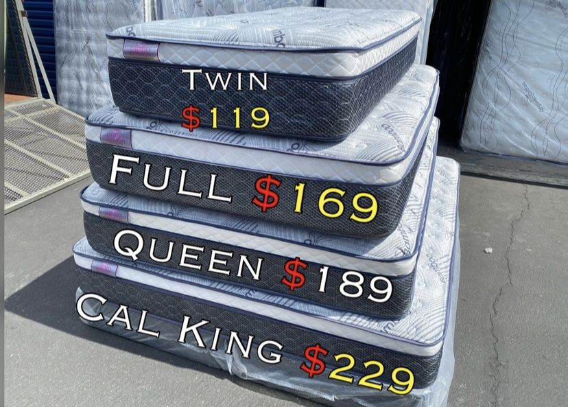 Full Bamboo Plush Confort Euro Pillow Top 12inch Matres!!