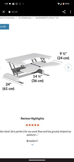 VariDesk® Pro Plus™ 36 Stand Up Desk Converter
