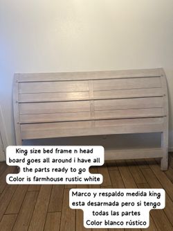 King head board n Bed Frame Respaldo Y Marco