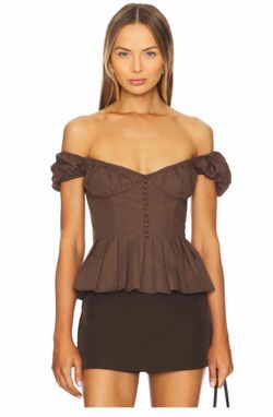 New Brown Revolve Top Size 6