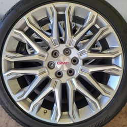 New 24" Oem 2026 Gmc Sierra Denali Ultimate Rims / Tires 285/40/24