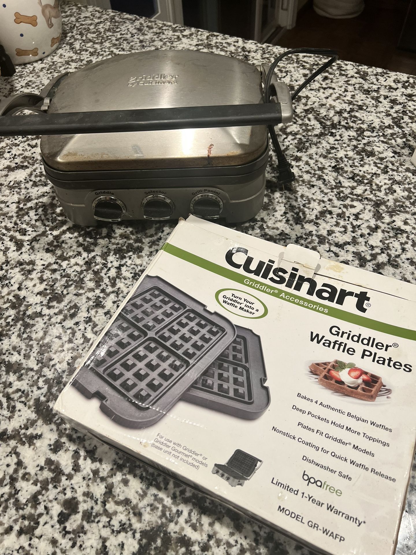 Cuisinart Griddler With Waffle Plates for Sale in Huntington Beach, CA