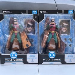 McFarlane DC Multiverse Robin (Batman Forever) 7in BuildA Figure 2 Nightmare Bat